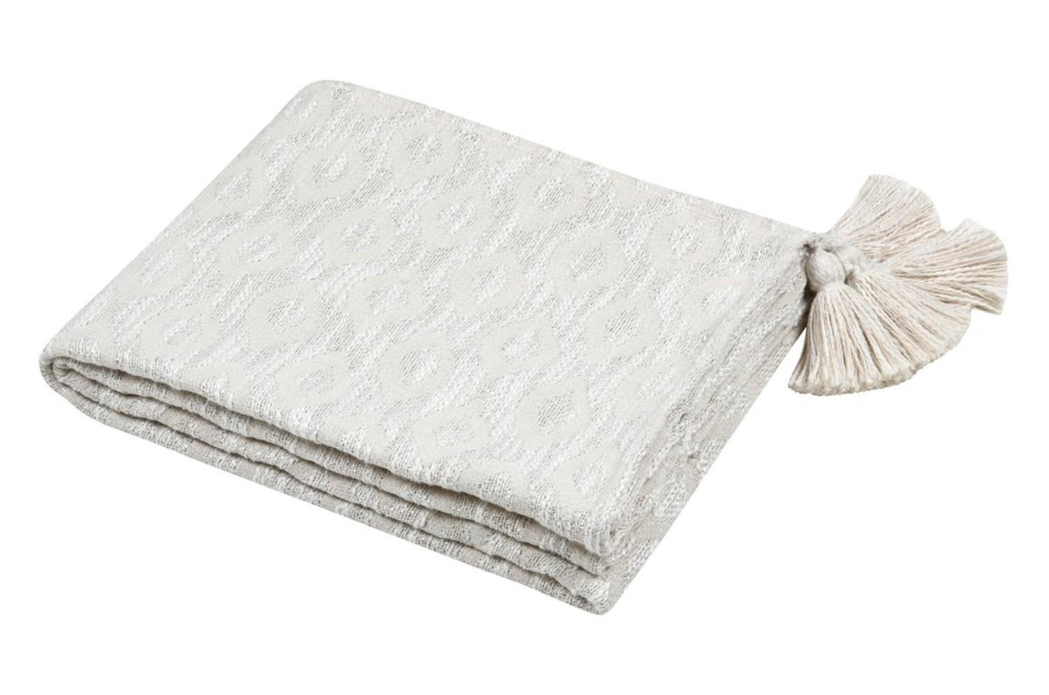 BAUMWOLLEDECKE Balma 125/150 cm - Beige, Naturmaterialien (150/125cm)