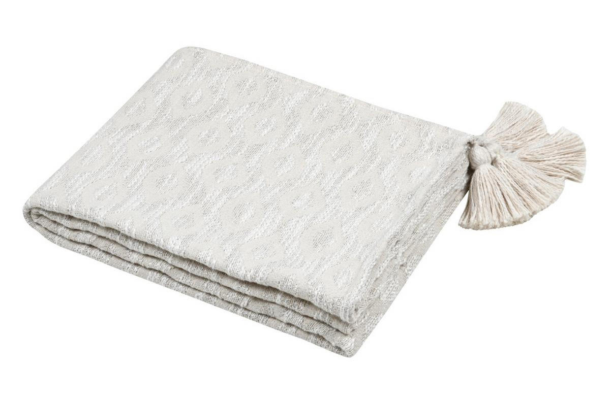 BAUMWOLLEDECKE Balma 125/150 cm - Beige, Naturmaterialien (150/125cm)