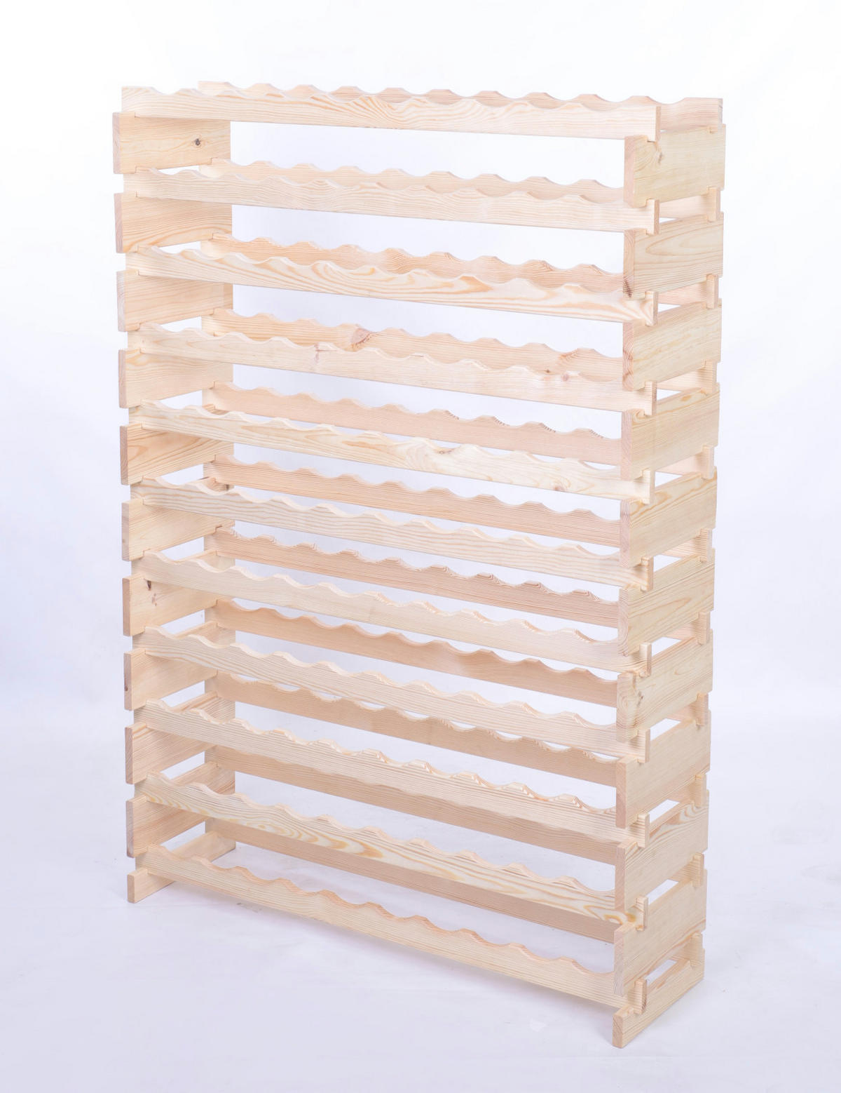WEINREGAL VINOTECA FLEX PRO HxBxT 149x103x28 110 Flaschen auf 11 Ebene Natur unbehandelt - Naturfarben, Holz (103/149/28cm) - PROREGAL