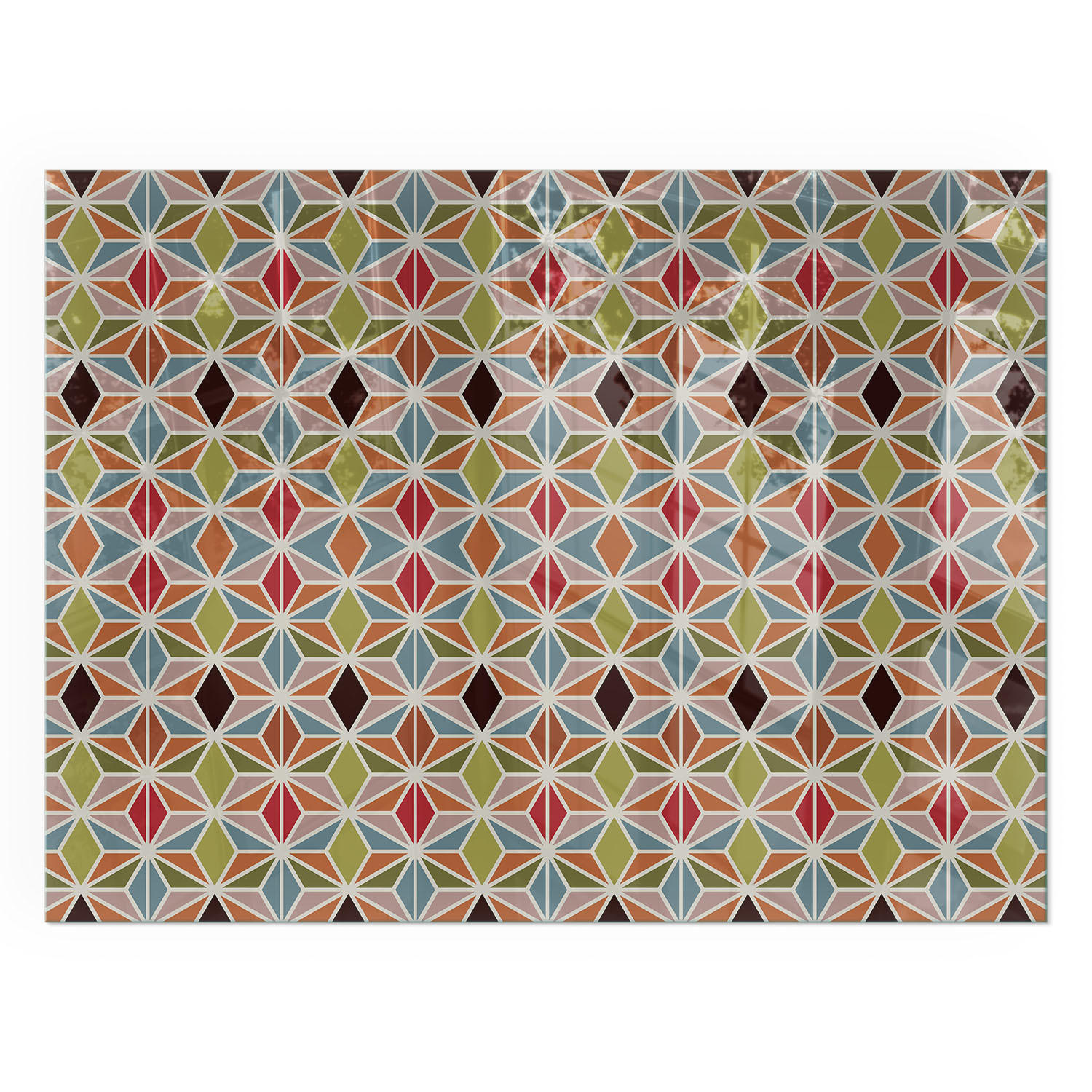 TULUP PODLOŽKA POD KRB 80x60 cm - Polygonální vzory v mřížce