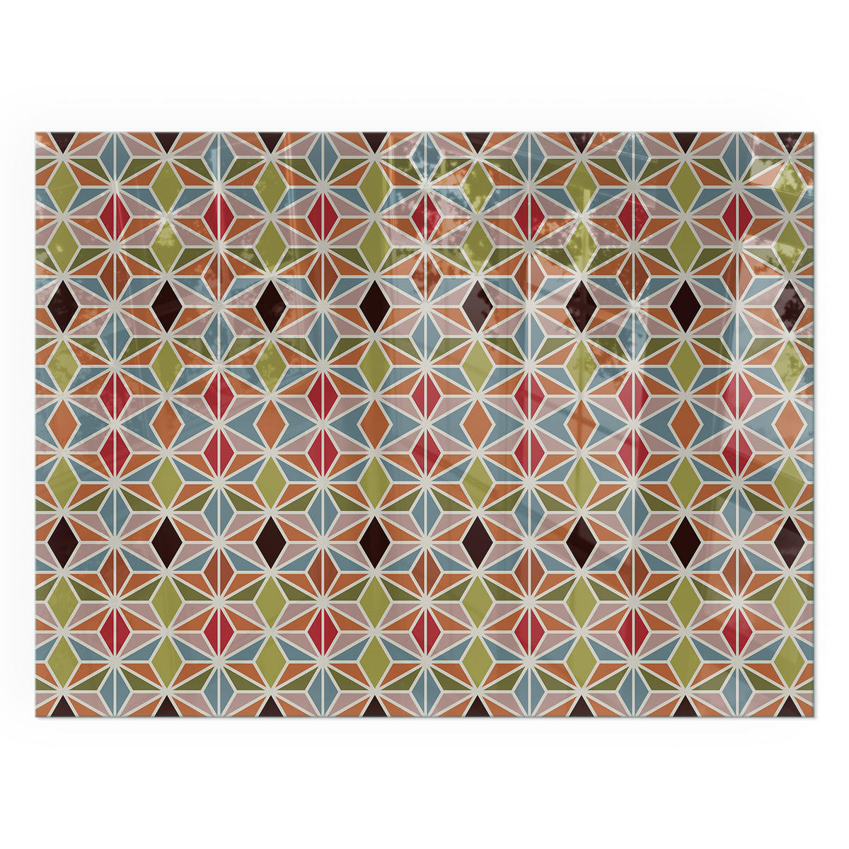 GLASPLATTE für Kamin 80x60 cm - Braun, Glas (80/60/0.4cm) - TULUP