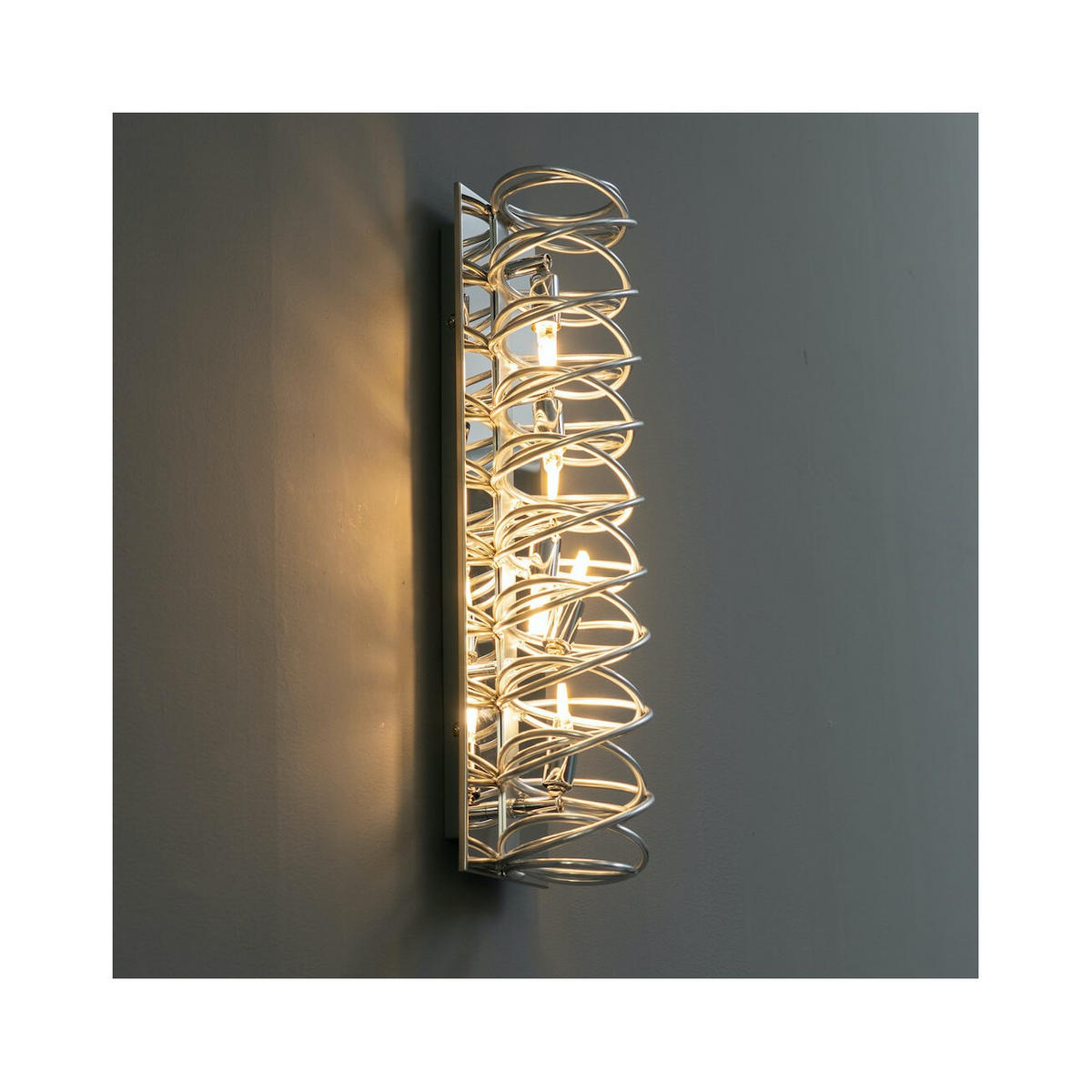 DECKENLEUCHTE Memphis, Silber/Chrom, 62cm - Chromfarben, Metall (62/12/13cm) - KOSILUM