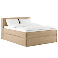 BOXSPRINGBETT mit Kopfteil - Premium - Beige, Textil (160/200cm) - home24