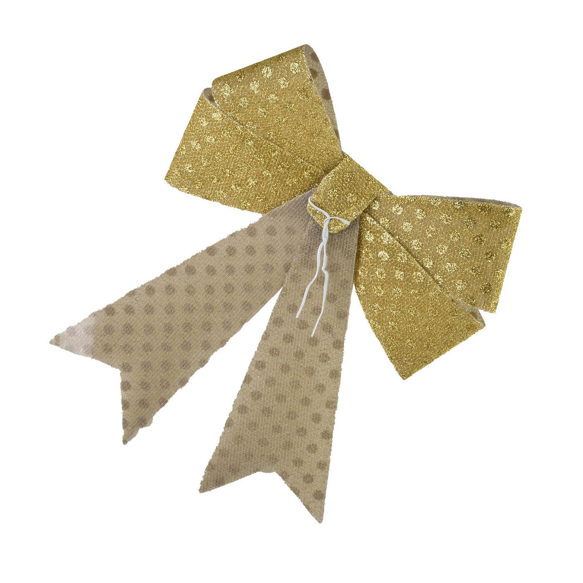 SCHLEIFE Santa Lila 2er Set Gold 15x15x15,5 cm Kunststoff - Goldfarben, Kunststoff (15/15.5/15cm) - Mondex