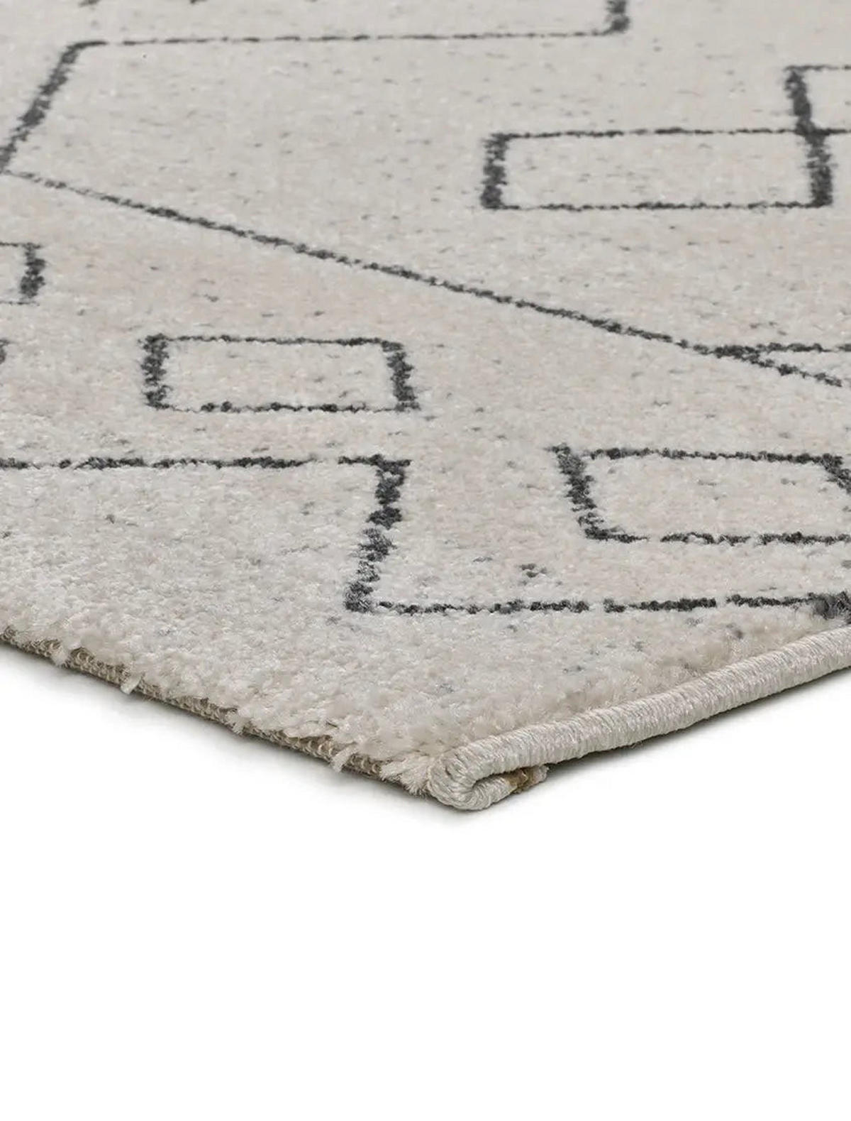 KURZFLORTEPPICH Weiß Malika 160/230 cm - Weiß, Naturmaterialien/Textil (160/230cm) - Atticgo