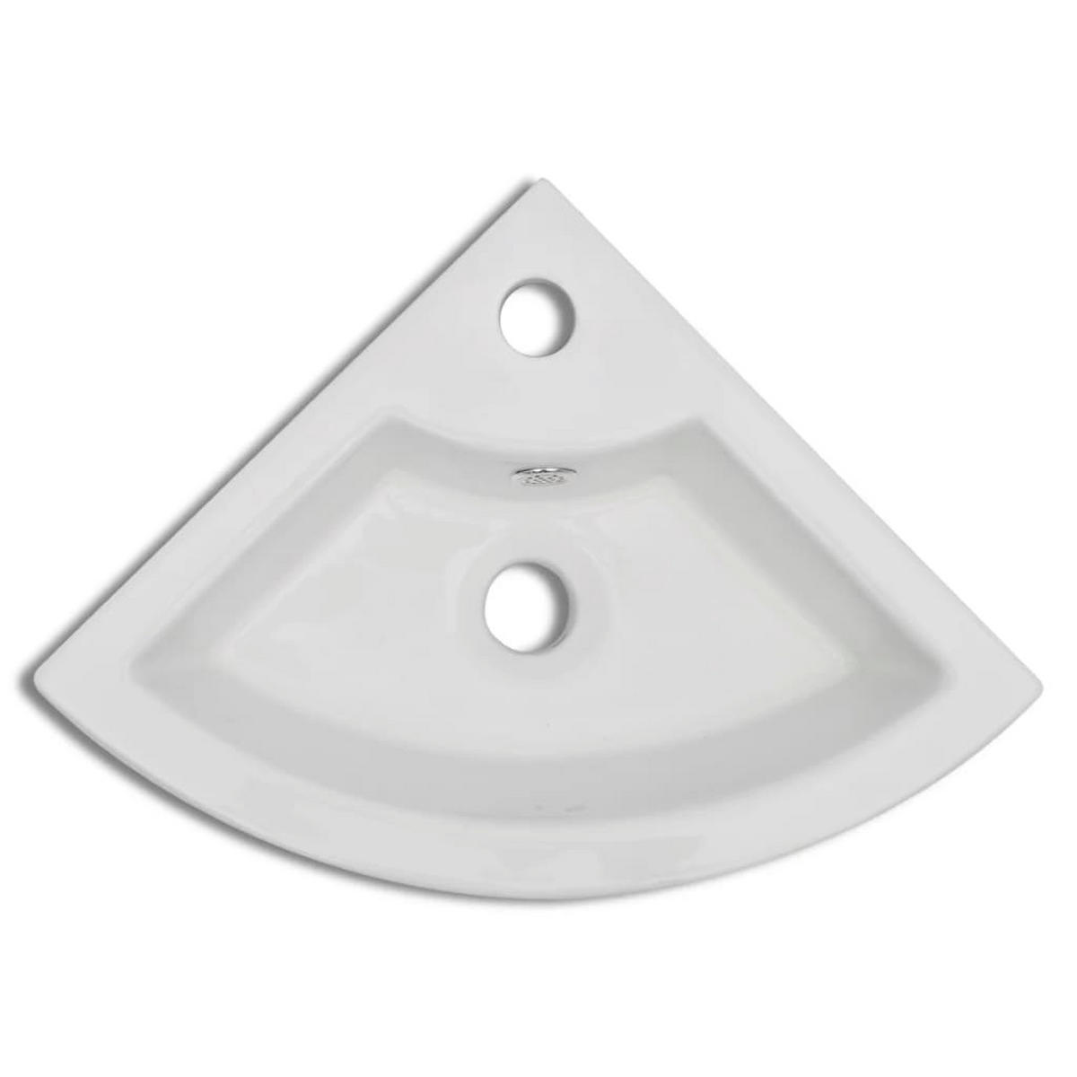WASCHBECKEN Krantz 45/32/12.5 cm - Weiß, Keramik (45/12.5/32cm) - Nettlife
