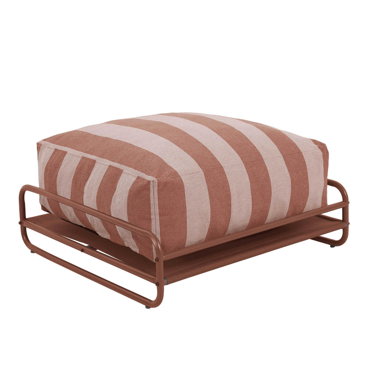 GARTENHOCKER terrakotta - Braun, Textil (97/42/97cm) - Oviala