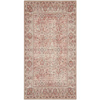 VINTAGE-TEPPICH mit Blumenmuster in Rosa und Creme Carry 80x150 cm - Pink, Textil (80/150cm) - Nazar Rugs