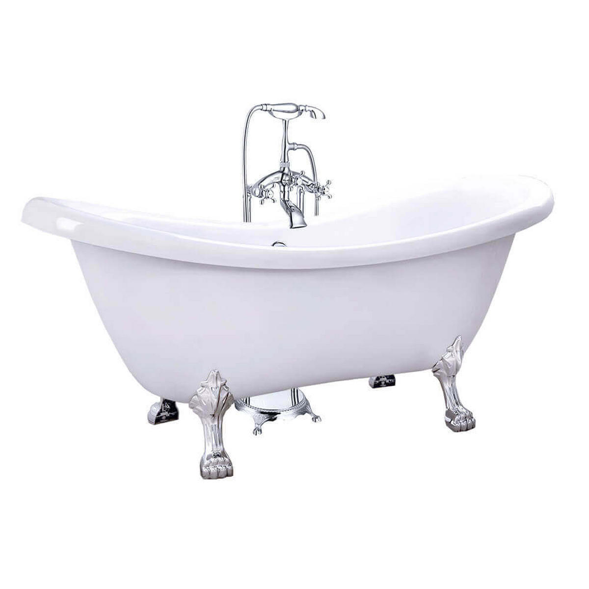 STANDARMATUR RETRO - Silberfarben, Metall (25/100/25cm) - Home Deluxe