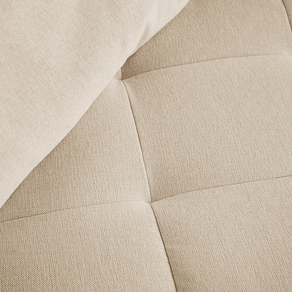 BIGSOFA - Beige/Schwarz, Holz/Kunststoff (270/72/93cm) - home24