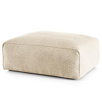 POLSTERHOCKER - Beige/Schwarz, Textil (81/38/100cm) - home24