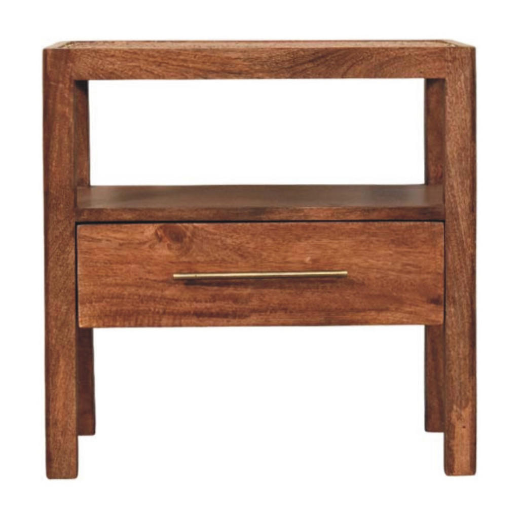 Artisan Furniture MEDIÁLNÍ SKŘÍŇKA Mini se zakřiveným tvarem, hnědá