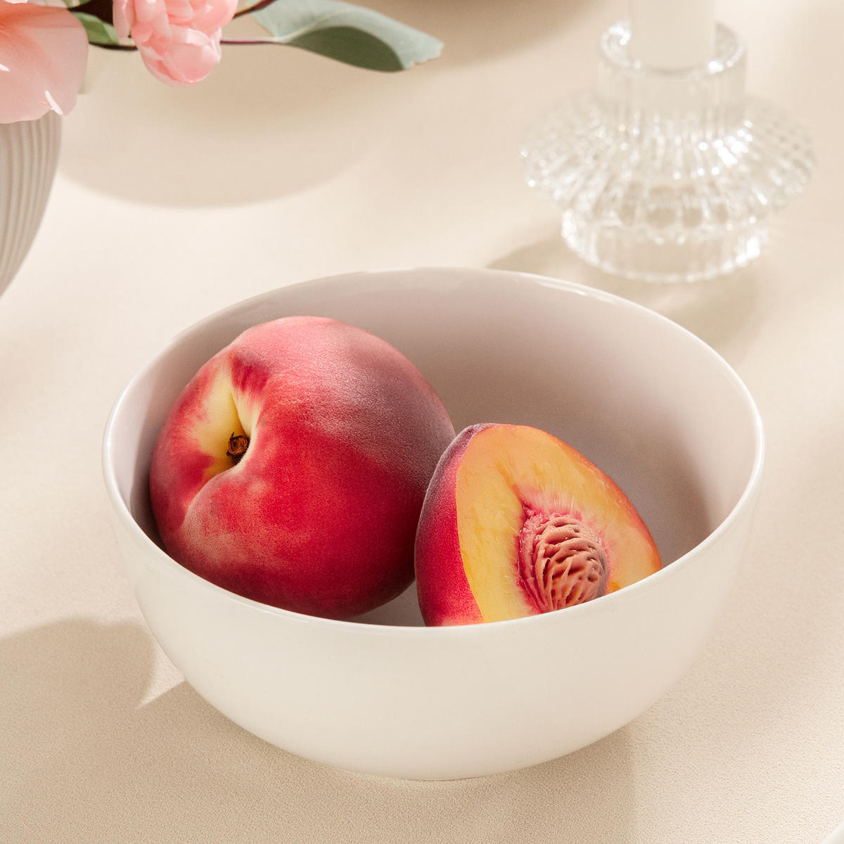 SCHÜSSEL-SET SUPPENSCHALEN AD BELLA 6-tlg,Porzellan, ecru - Ecru, Keramik - KONSIMO®