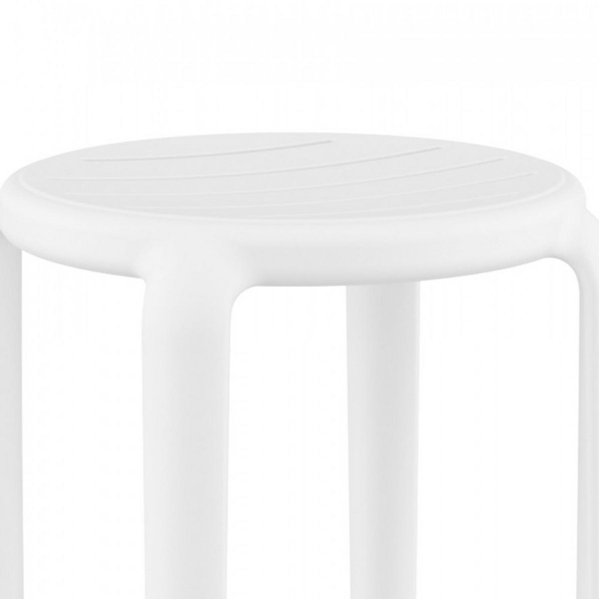 BARHOCKER Weiß 36x65x36cm - Weiß, Kunststoff (36/65/36cm) - AlterEgo