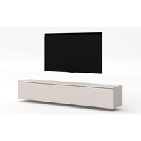 LOWBOARD Loriano 2x100 Beige Kaschmir 200/34/32 cm – TV Schrank - Beige, Holzwerkstoff/Kunststoff (200/34/32cm) - AX Living