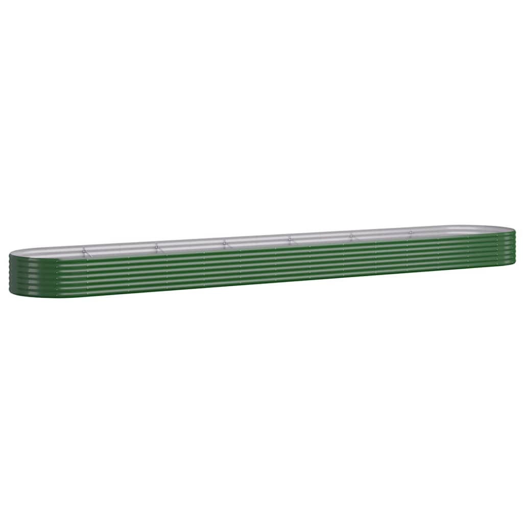 furnicato Hochbeet Grün 100x36x544 cm