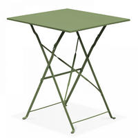 GARTENTISCH , klappbar, Kaktusgrünen - Dunkelgrün, Metall (60/60/71cm) - Oviala