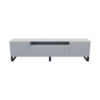 LOWBOARD CAVA 200/41/40 cm, Stand-TV-Schrank Weiß - Weiß, Holzwerkstoff (200/41/40cm) - MASSENO