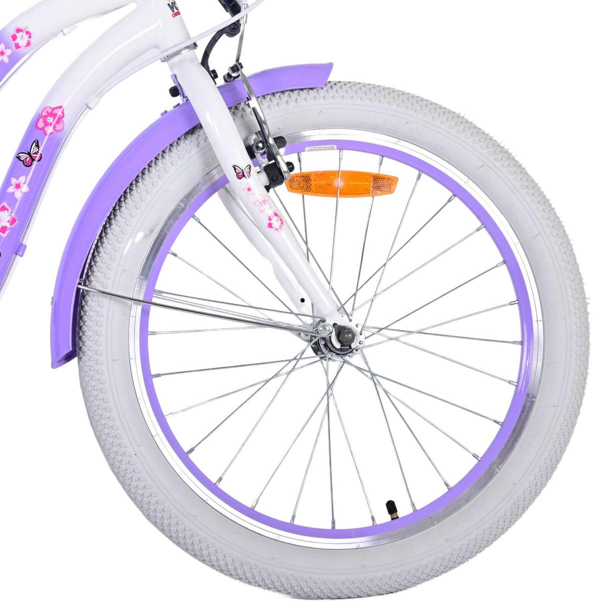 KINDERFAHRRAD Lovely - Mädchen - 20 Zoll - 2 Handbremsen - 7 Gänge - Lila - Lila, Metall (82cm) - TPFSports