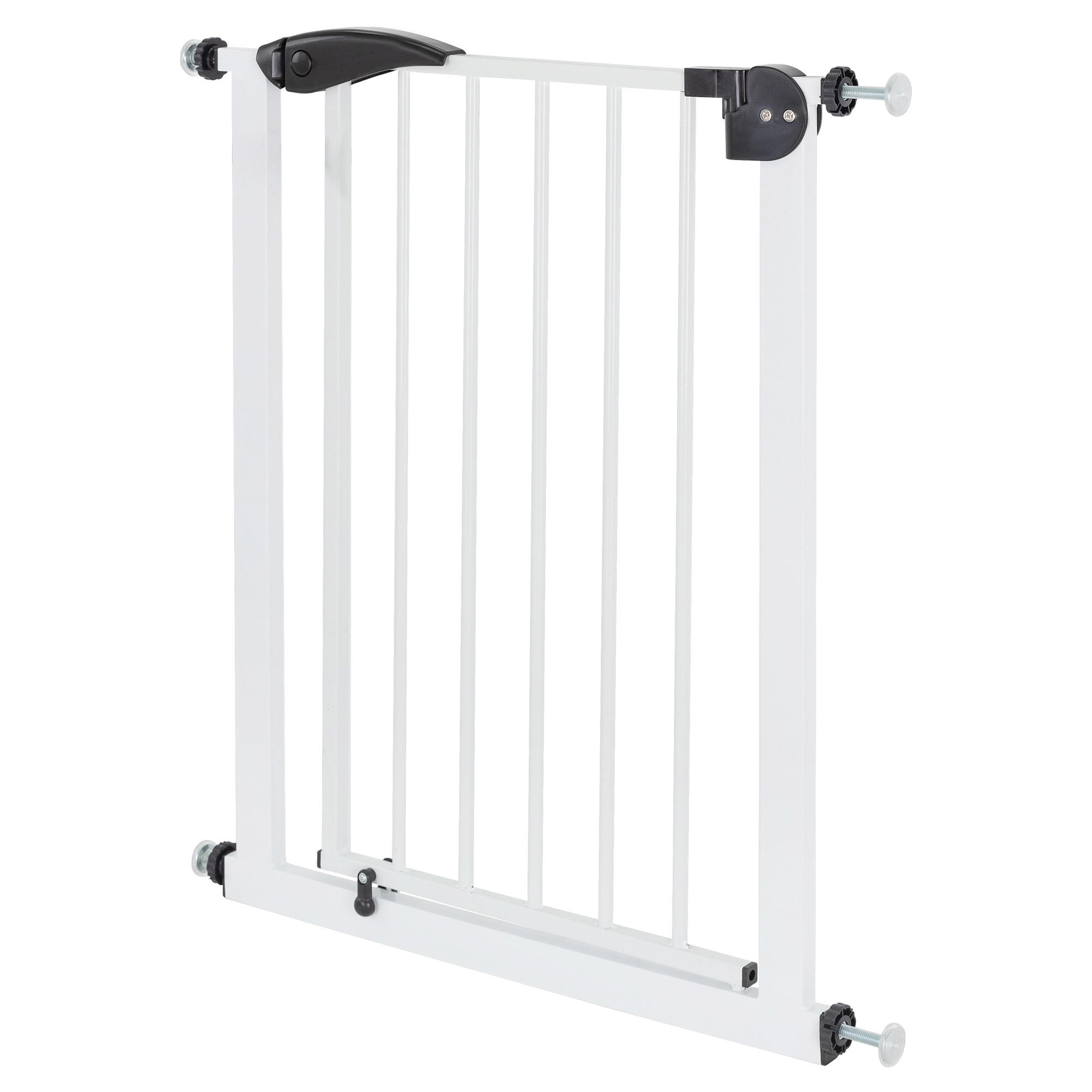 BEZPEČNOSTNÍ BRÁNA DO DVEŘÍ 70–75 cm, bílá, bez vrtání, otočná na obě strany - bílá, kov (3/75cm) - ECD-Germany