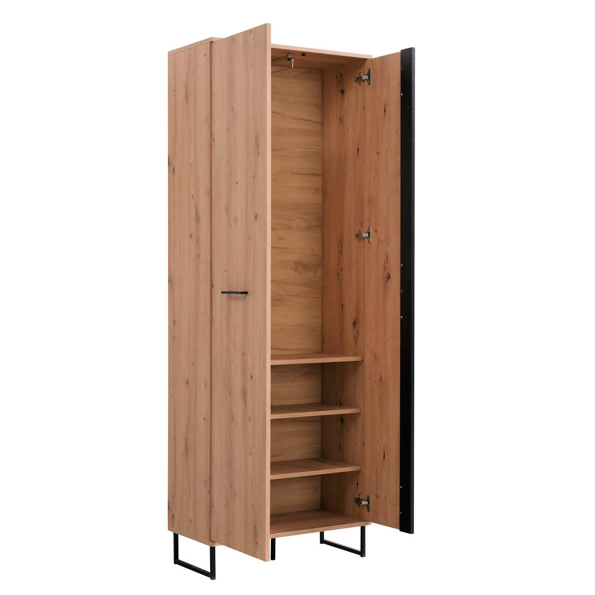 GARDEROBE 5-teilig in 70,5/1094,5/35 cm - Braun, Holz (240/195/35cm) - Homestyle4u