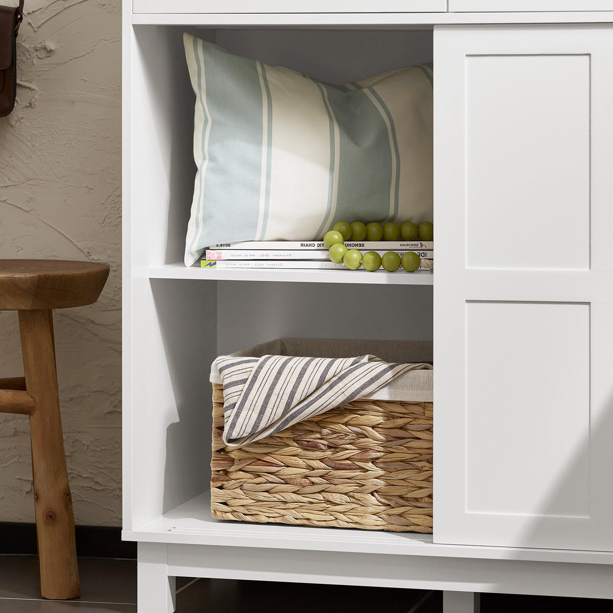 KOMMODE Weiß - Weiß, Holzwerkstoff (80/85/40cm) - SoBuy