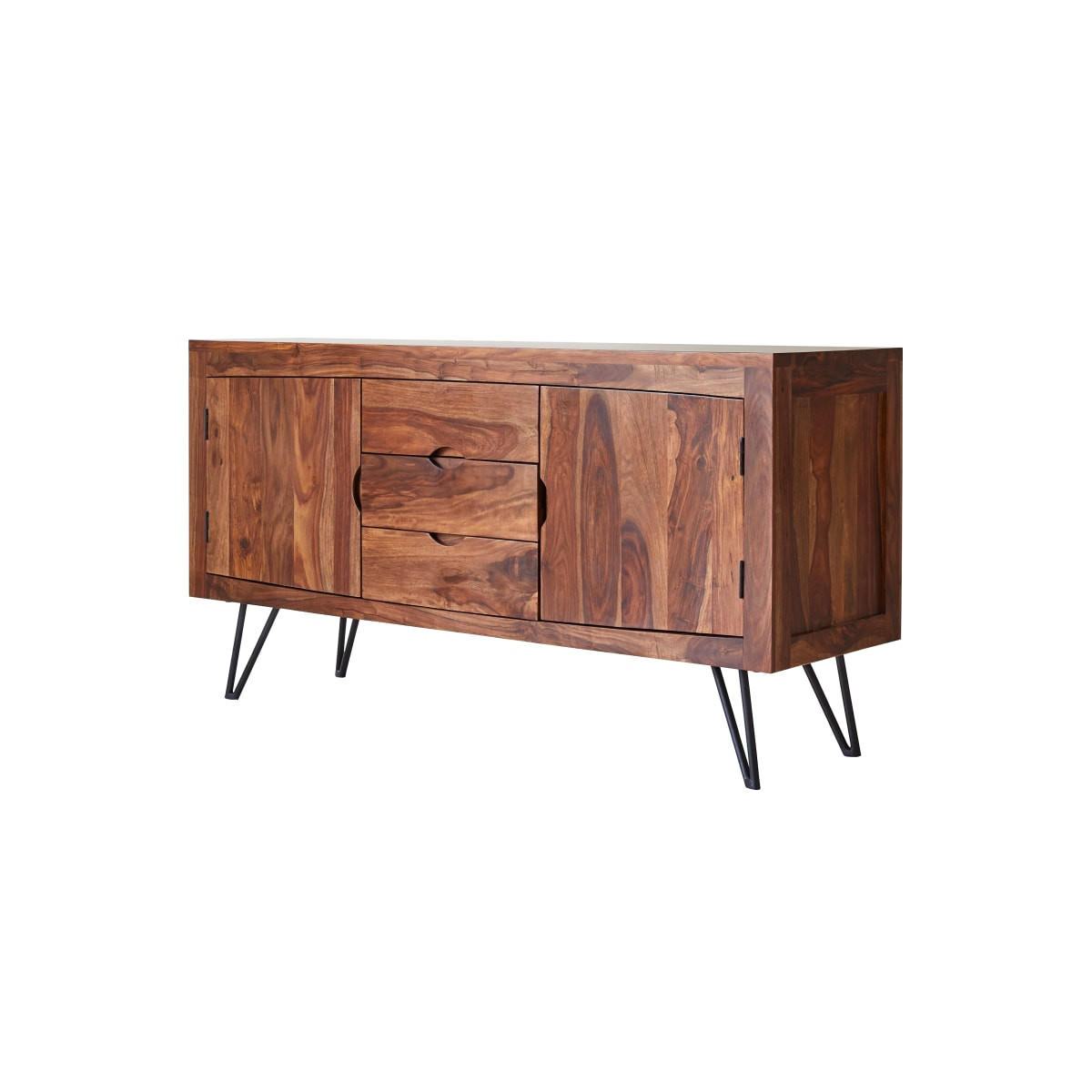 SIDEBOARD Bonnie Braun aus Palisander - Braun, Holz (150/77/45cm) - Tikamoon