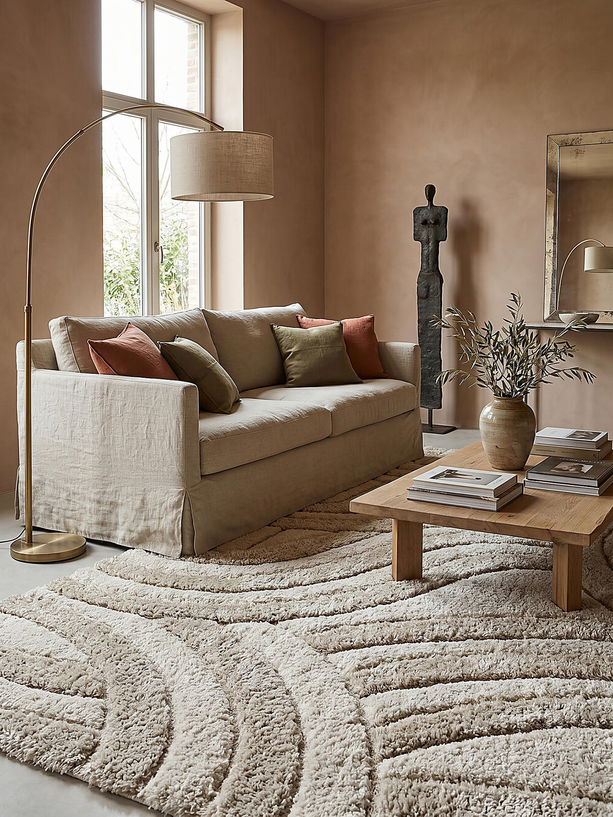 HOCHFLORTEPPICH NADD 200/290 cm - Beige, Textil (290/200cm) - KADIMA DESIGN
