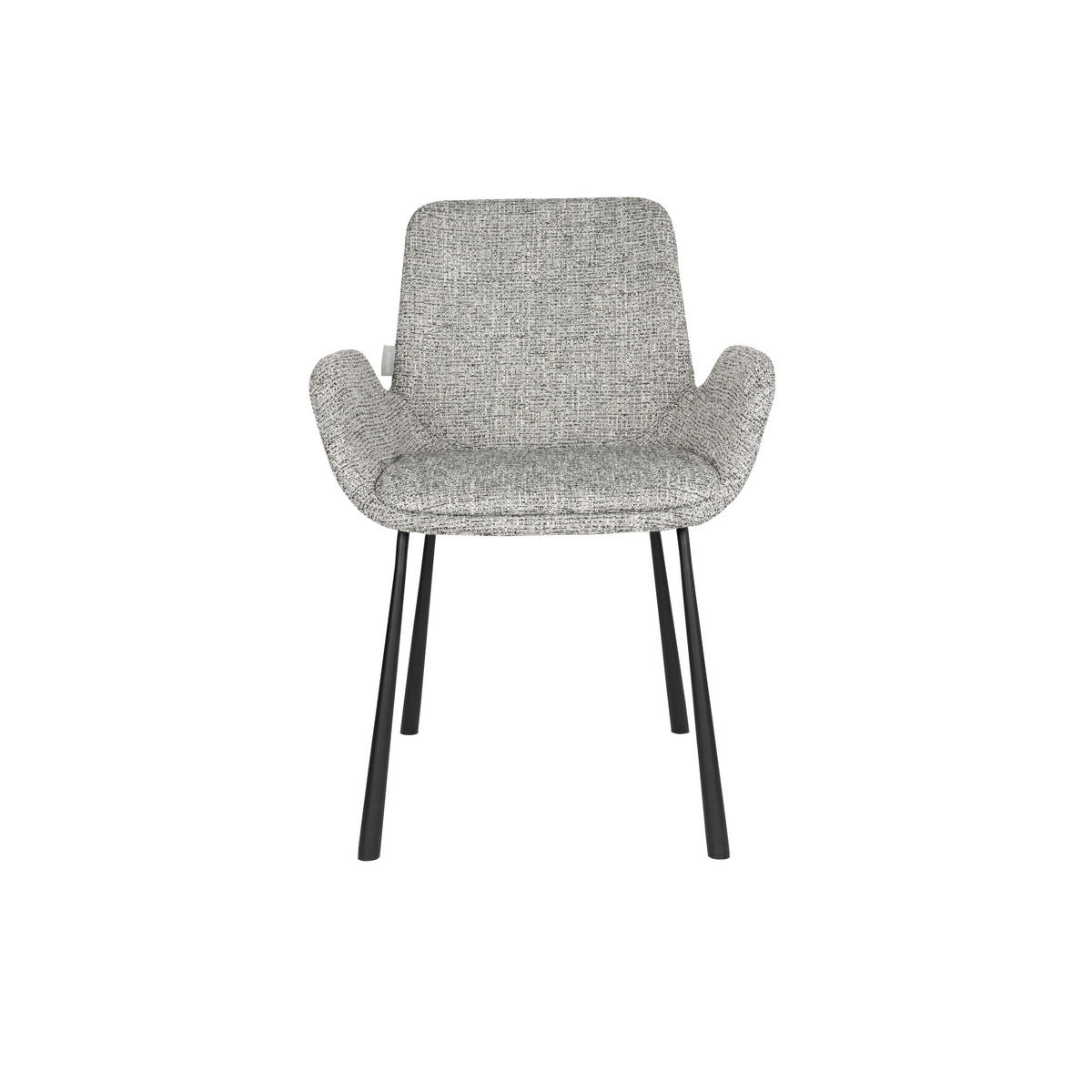 ESSZIMMERSTUHL Brit Grau - 2 er Set - Grau, Textil (59/79/62cm) - Zuiver