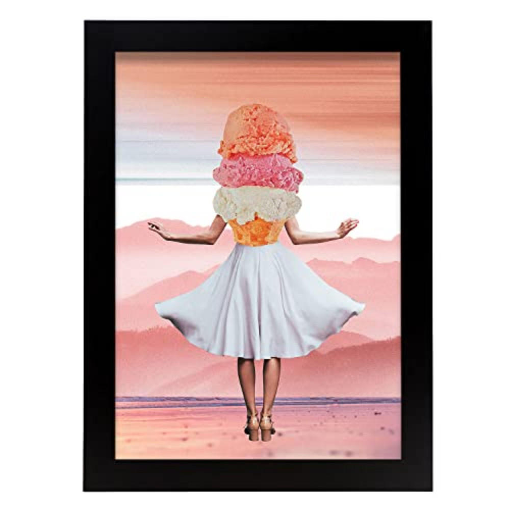 POSTER Collage Stil Kunst A4 Rahmenlos - Klar, Papier (29.7/5/21cm) - Nacnic