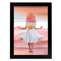 POSTER Collage Stil Kunst A4 Rahmenlos - Klar, Papier (29.7/5/21cm) - Nacnic