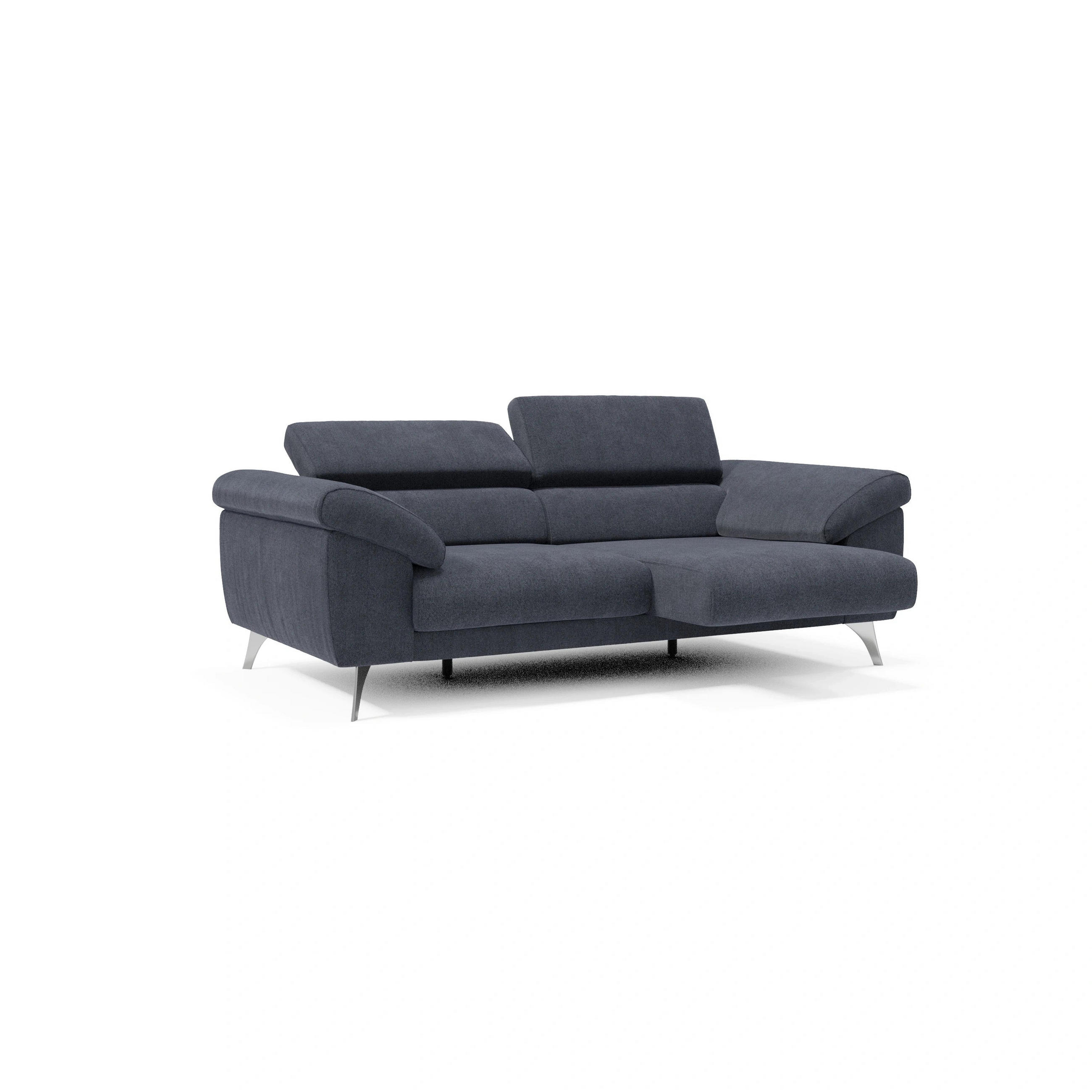Divani.store Linearsofa Blaugrau 213x76x102 cm