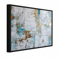 BILDER mit Rahmen Marmor Abstrakt Grau 120x80 cm - Multicolor, Holzwerkstoff (120/80cm) - Wallarena