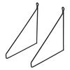 REGALHALTERUNG - Schwarz, Metall (25/25/21cm) - ML-DESIGN