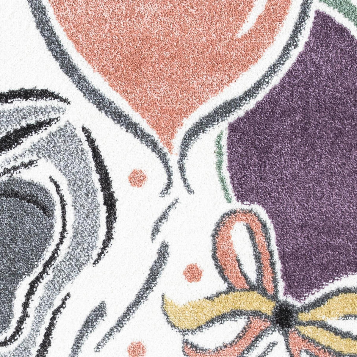 KINDERTEPPICH Anime 896 Creme 120 cm Rund - Multicolor/Creme, Textil (120/120cm) - carpet city