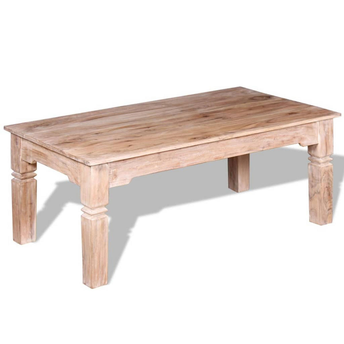 COUCHTISCH Akazienholz 110x60x45 cm - Braun, Holz (60/110/45cm) - furnicato