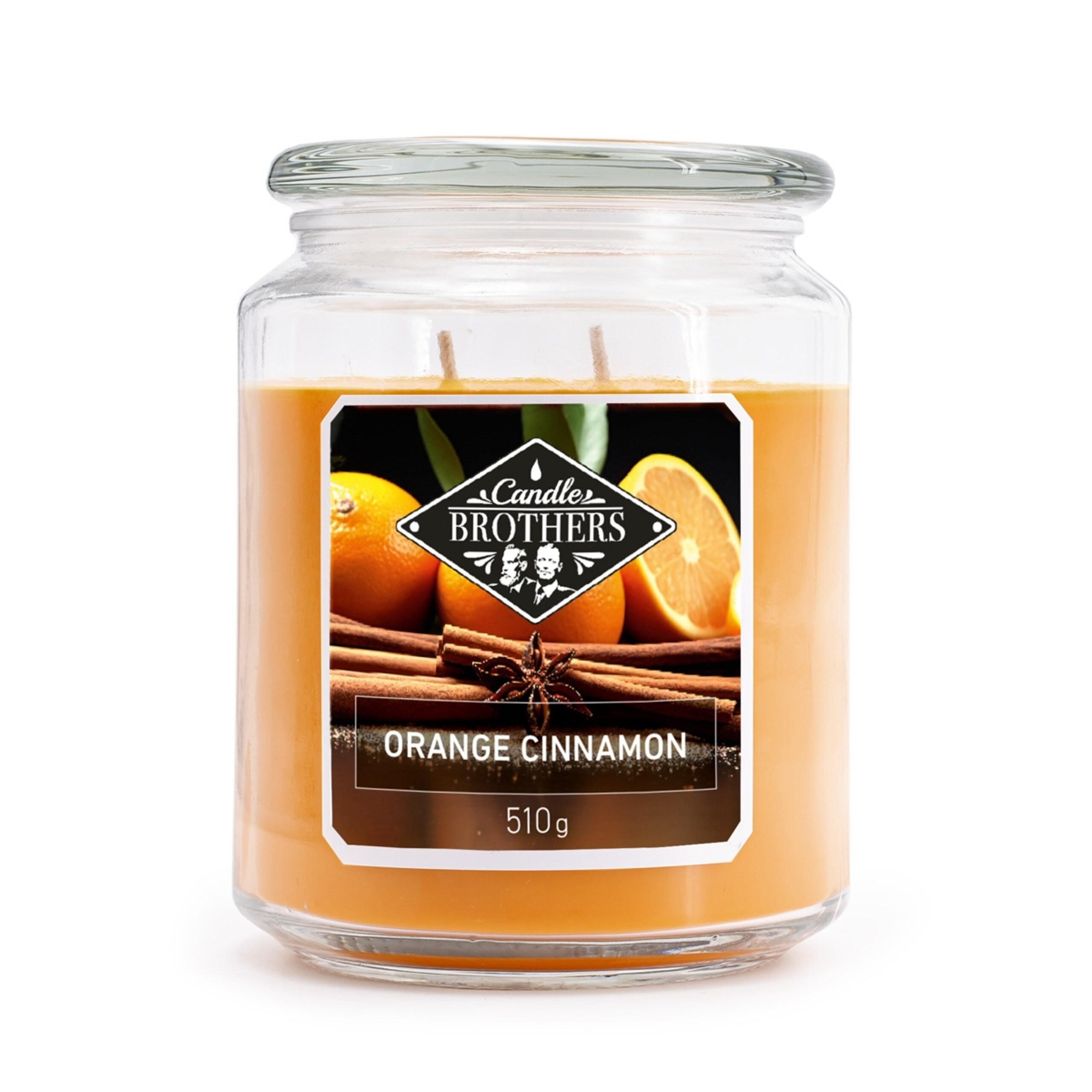 VONNÁ SVÍČKA Vícebarevná Orange Cinnamon ve skle 100 h