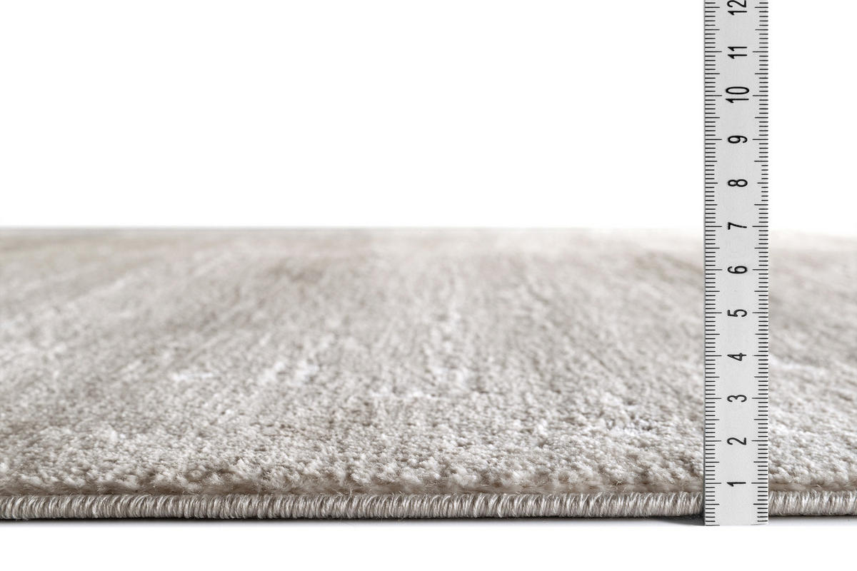 GLANZEFFEKT-TEPPICH Hellgrau 80x300 cm - Hellgrau, Textil (80/300cm) - Tesso Living