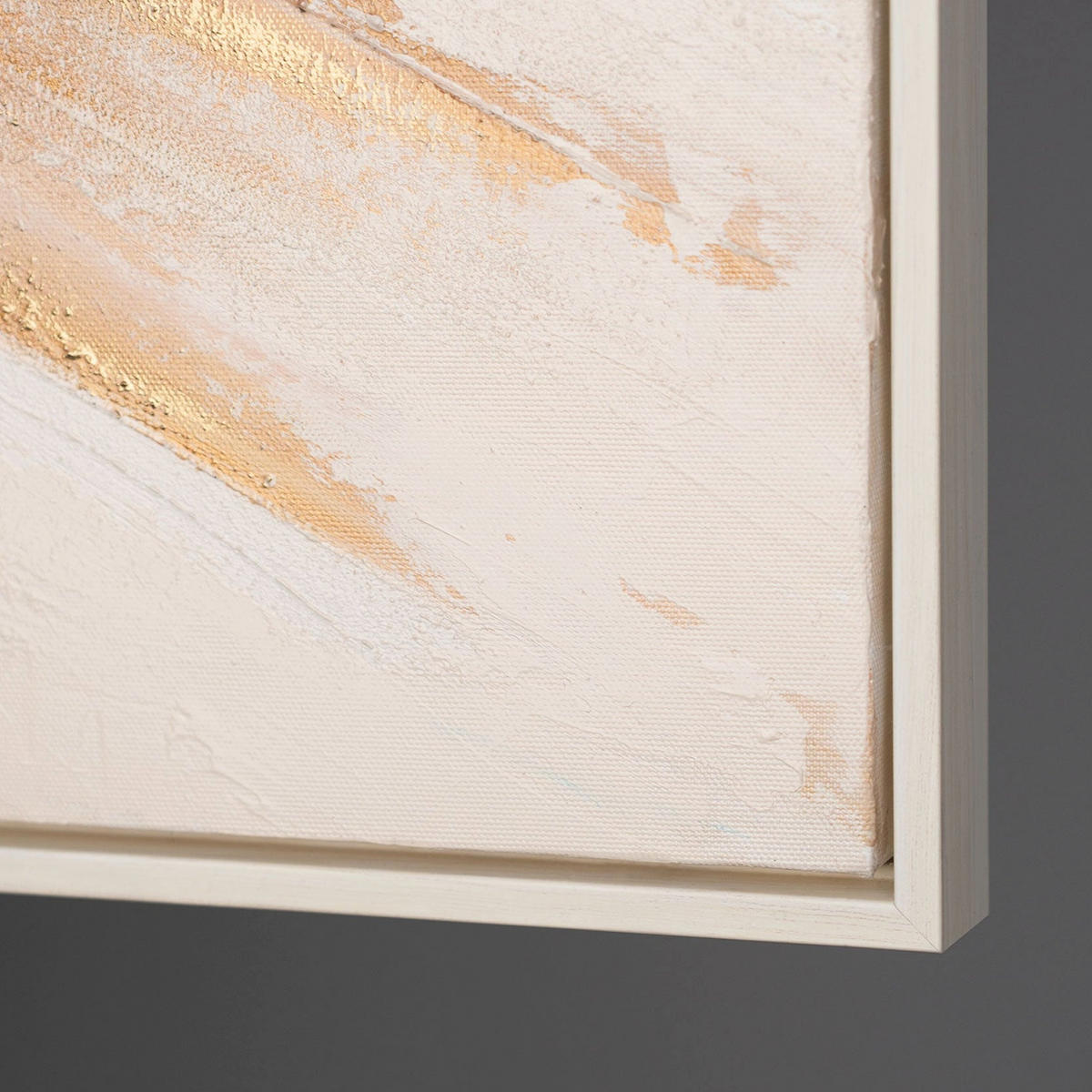GEMÄLDE Impuls Schattenfugenrahmen Beige 200x100 cm - Beige, Holz (200/100cm) - YS-art gallery