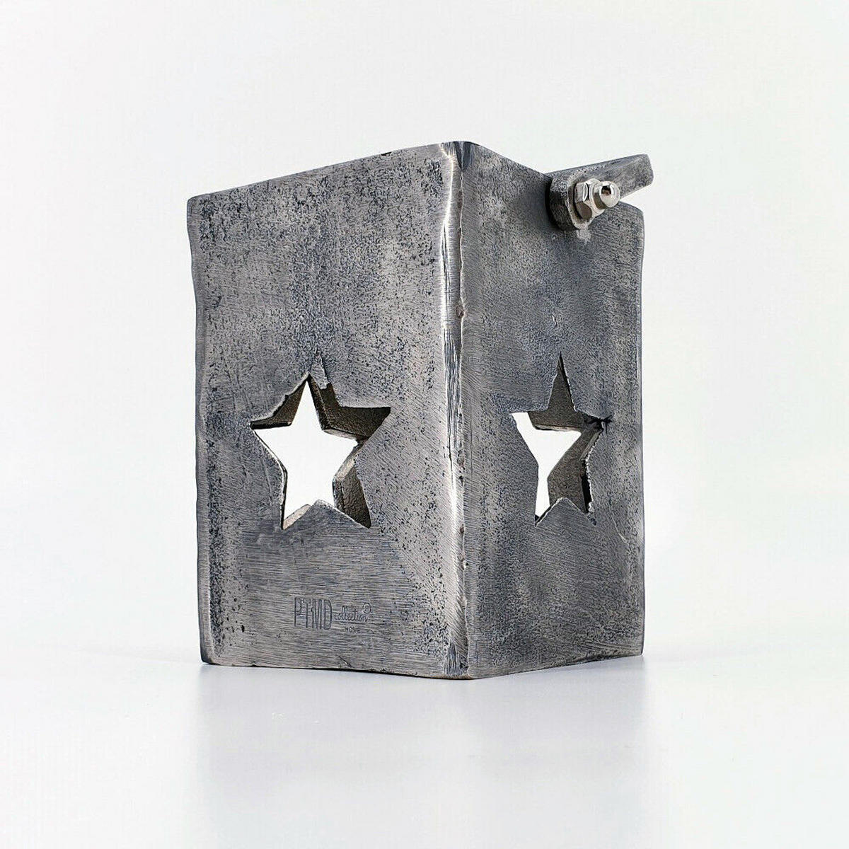WINDLICHT Stern 10,5x15 cm, Aluminium, Grau - Silberfarben, Metall (10.5/15/10.5cm) - PTMD Collection