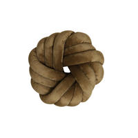 DEKOKISSEN Knot Braun 33/33 cm - Braun, Textil (33/33cm) - Light & Living