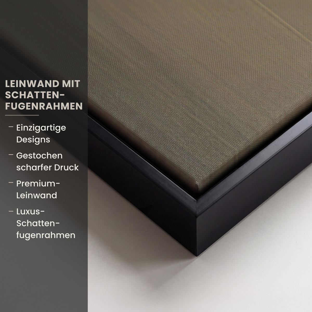 LEINWAND Bilder mit Rahmen - Hügel - Abstrakt - Kreuz - Christentum - 90x140 - Beige, Textil (90/140cm) - MuchoWow