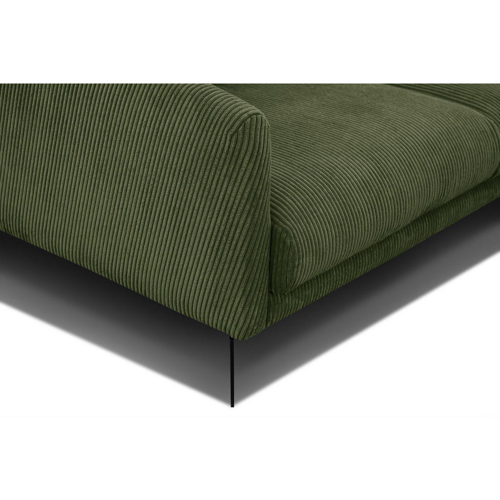 Thumbnail - Courtois Laville Sofa, Olivgrün, Textil, Rechteckig, 202x89x94 cm, Wohnzimmer, Sofas & Couches, Sofas, 3-Sitzer Sofas