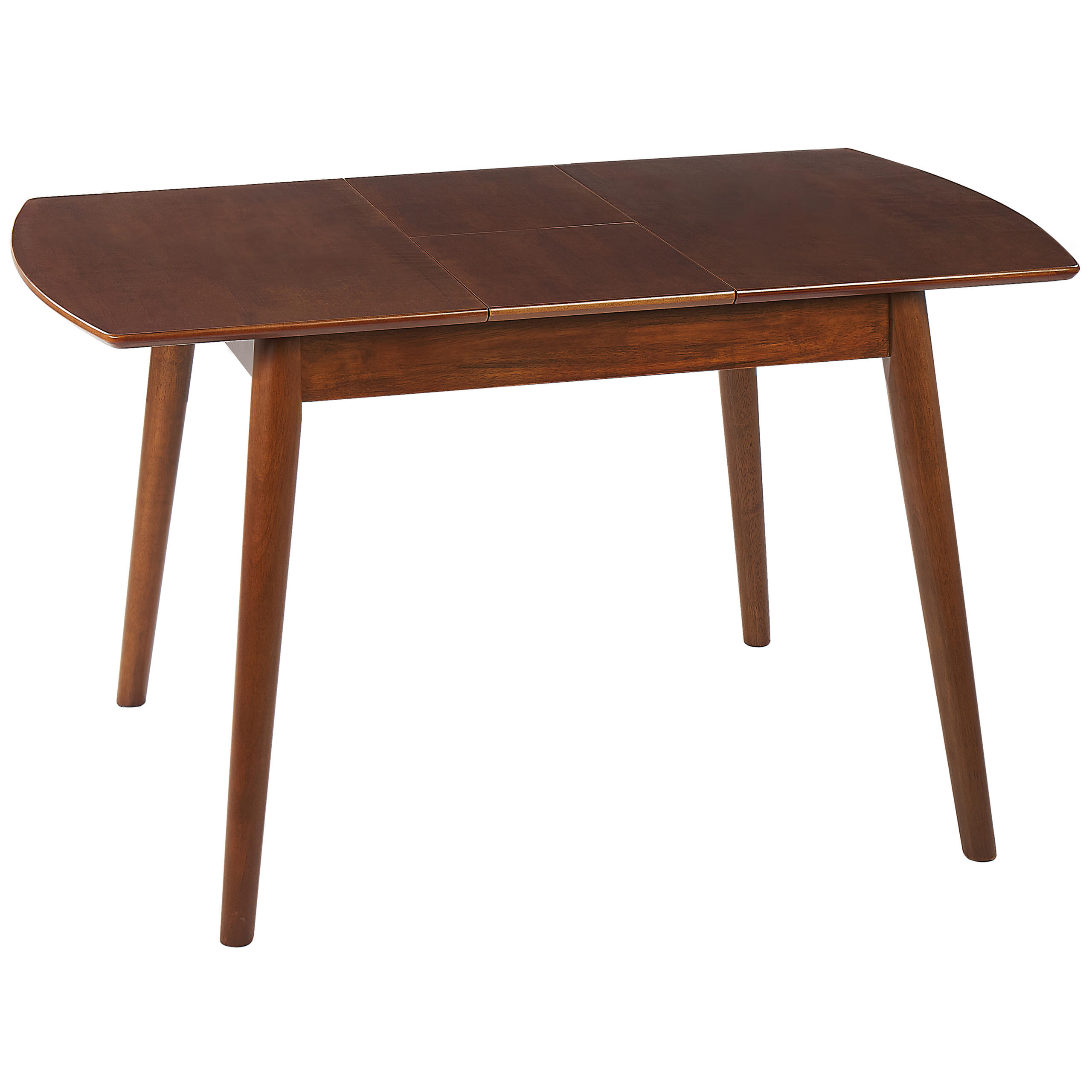 JÍDELNÍ STŮL 100-130/80/75 cm Tmavě hnědý Obdélníkový Toms - tmavě hnědá, kompozitní dřevo (80/80/75cm) - Beliani
