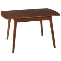 JÍDELNÍ STŮL 100-130/80/75 cm Tmavě hnědý Obdélníkový Toms - tmavě hnědá, kompozitní dřevo (80/80/75cm) - Beliani
