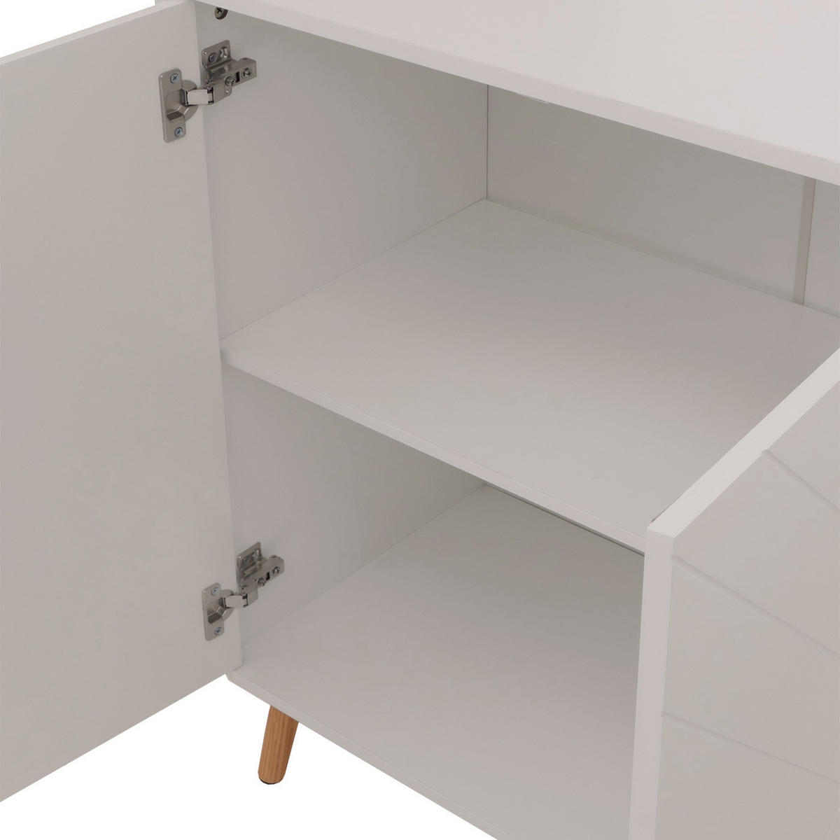 SIDEBOARD Weiß - Weiß, Holz (150/88/40cm) - Jamb