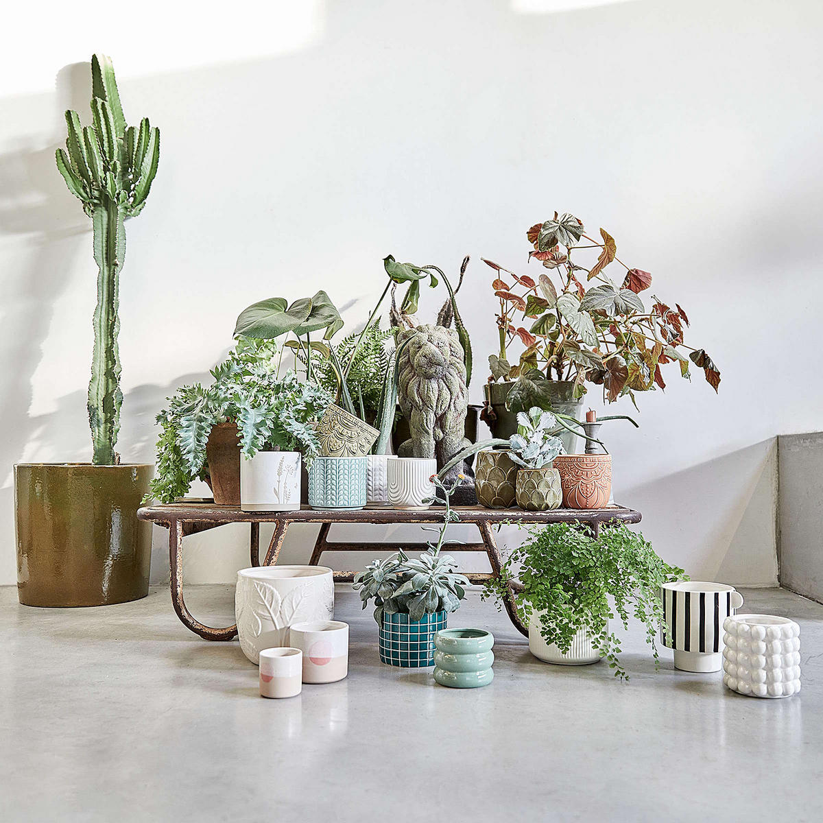 BLUMENTOPF (4er Set) Sunset - Multicolor, Keramik (10cm) - Butlers