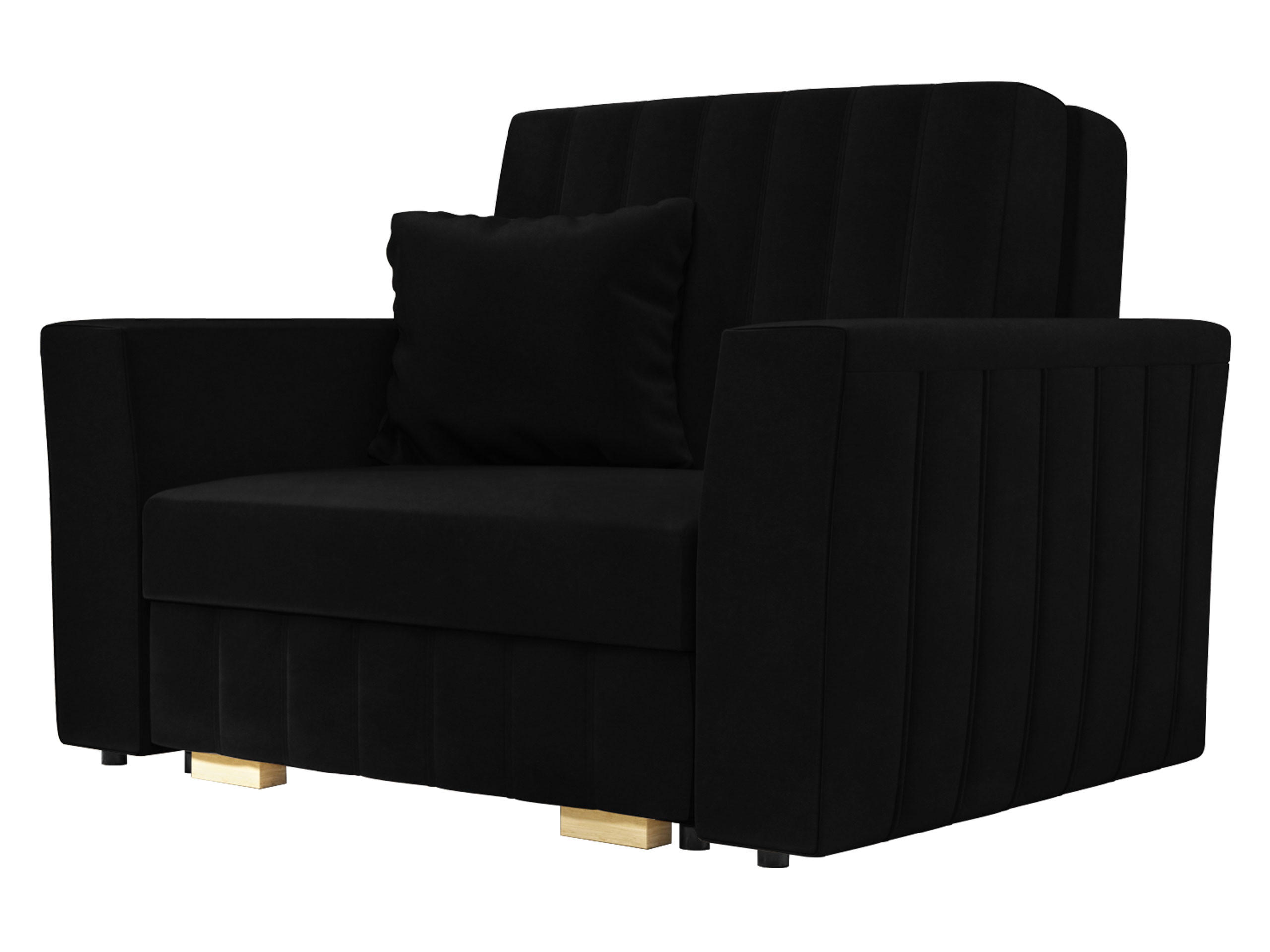 SCHLAFSOFA Viva Glam I - Schwarz/Naturfarben, Holz/Kunststoff (115/85/98cm) - MIRJAN24