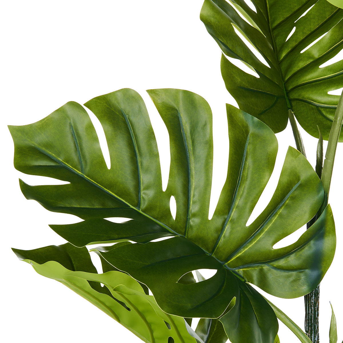 UMETNA RASTLINA v cvetličnem loncu 94 cm zelena/črna Monstera Plant - črna/zelena, umetna masa (94cm) - Beliani