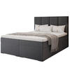 BOXBETT 120x200 cm mit Topper - Dunkelgrau, Textil (180/200cm) - Idohome